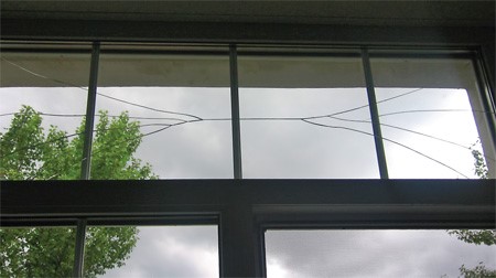 Предотвратить образование трещин в окне